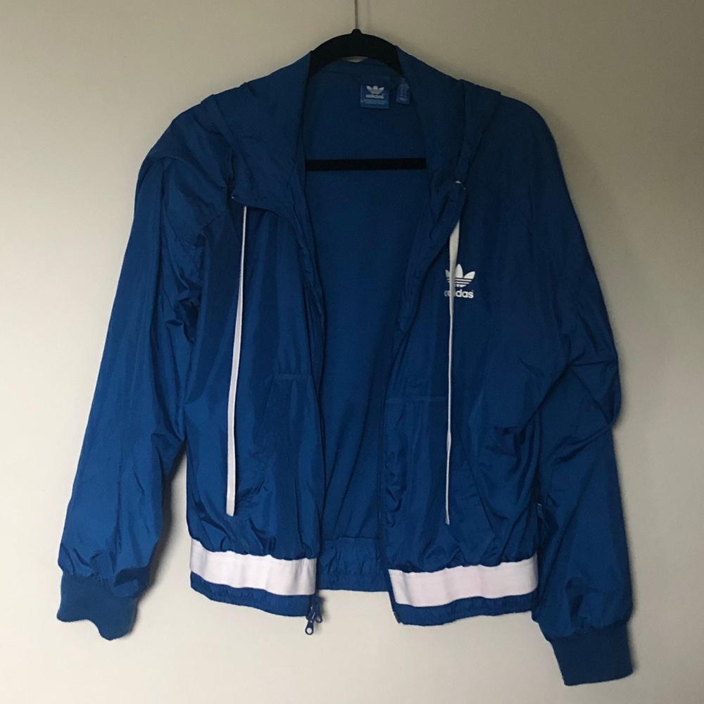Blue ADIDAS Windbreaker Jacket - Picture 4 of 7